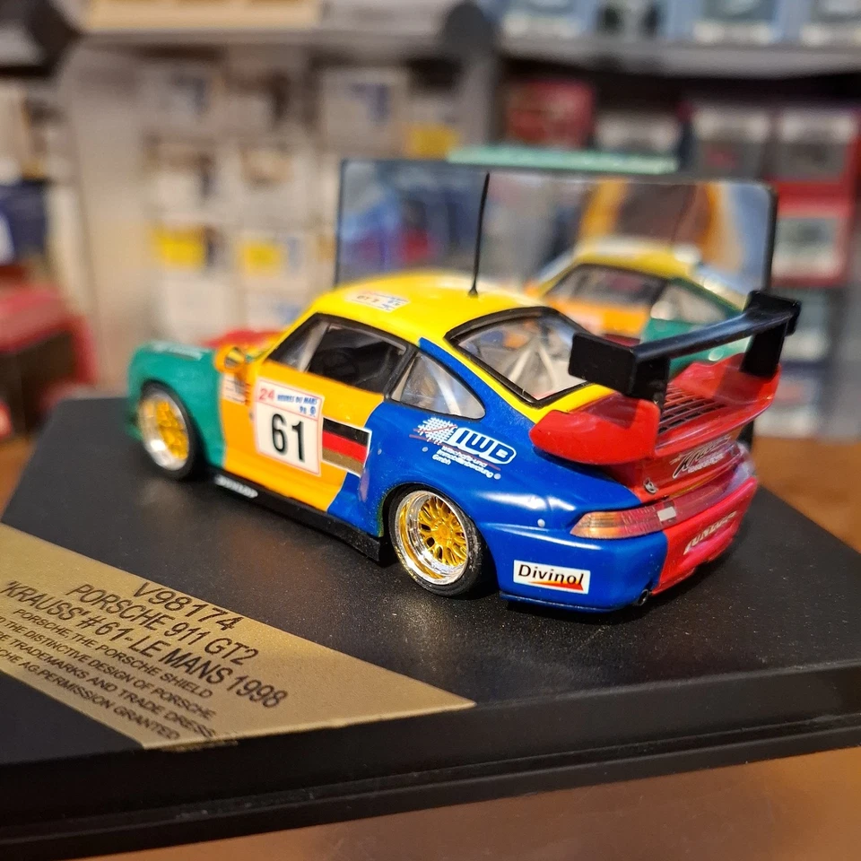 Vitesse V98174 - Porsche 911 GT2 Krauss #61 Le Mans 1998 - Nº1831 de 2500 piezas  Foto 4 de 4