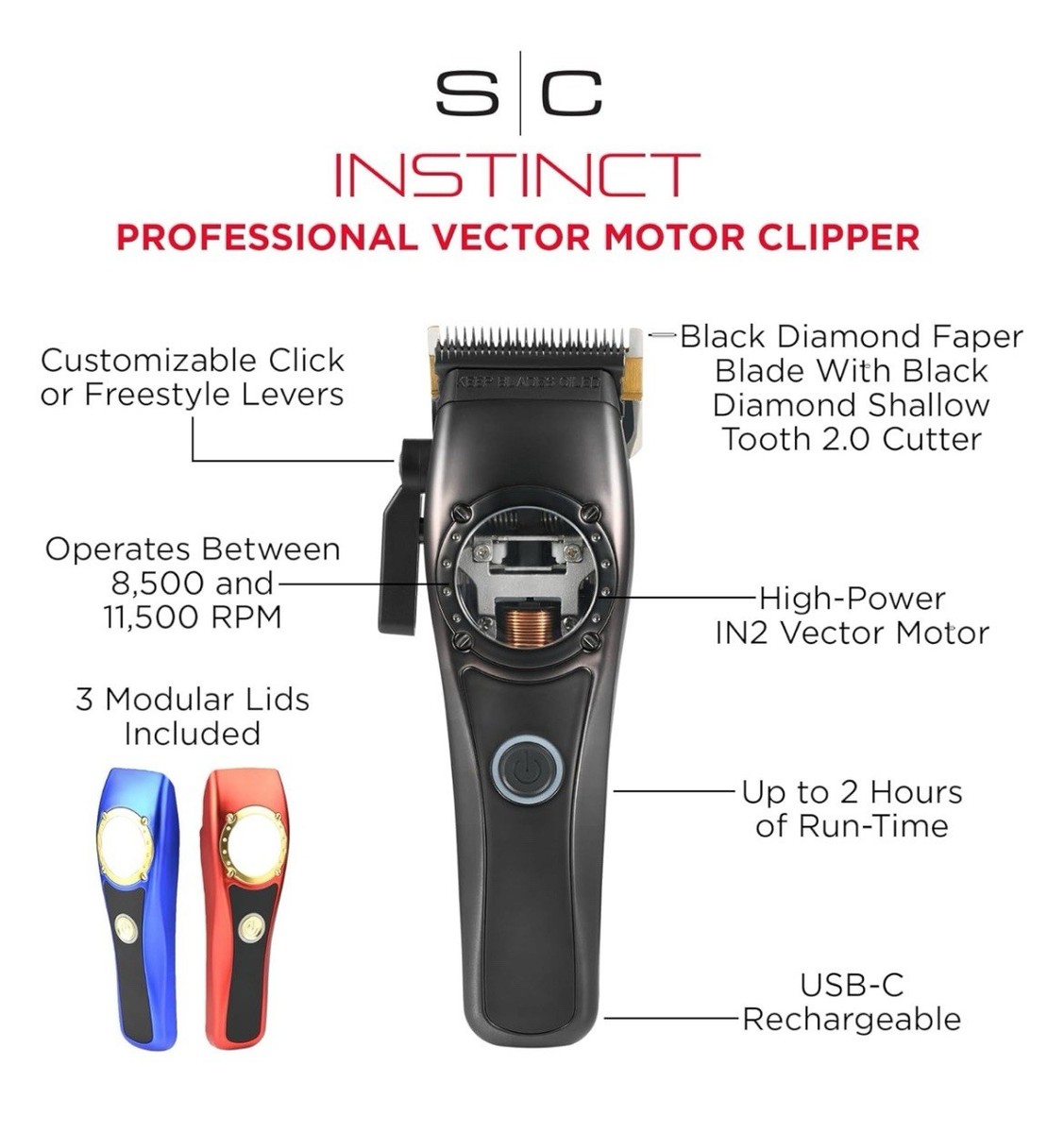 Stylecraft Instinct Professional Vector Motor Cordless Hair
