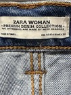 ZARA Vintage 70’s Tribute blue Wash Bootcut Jeans Distressed 5-Pocket EU 42 — photo 5