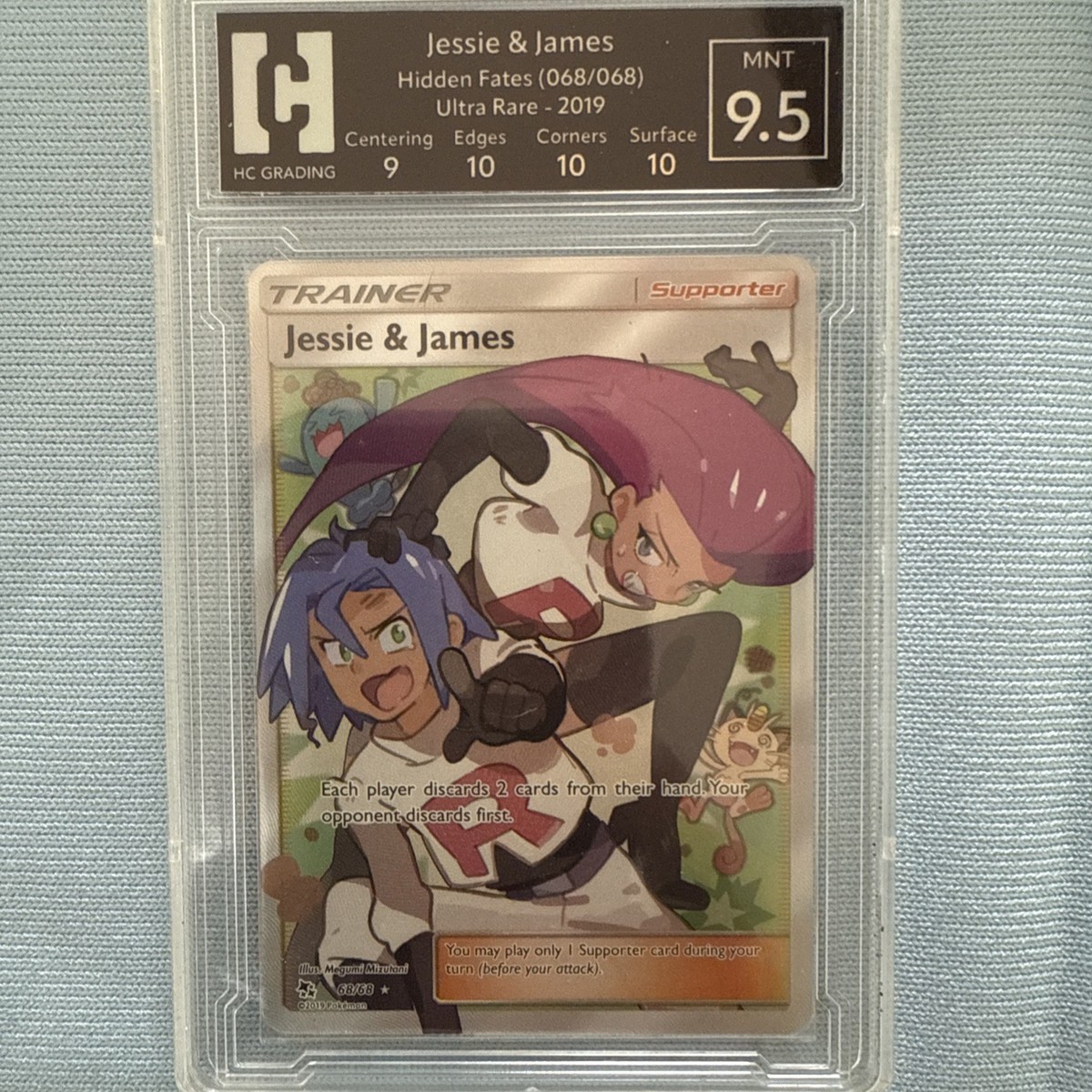 2019JESSIE❗️ Jessie & James 68/68 - 2019 English Hidden Fates Full Art - CGC