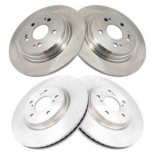 For Honda CR-V 2017-2026 TRQ BRA15416 Plain Front & Rear Disc Brake Rotors