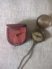To My Son Compass Personalized Brass W/Pouch