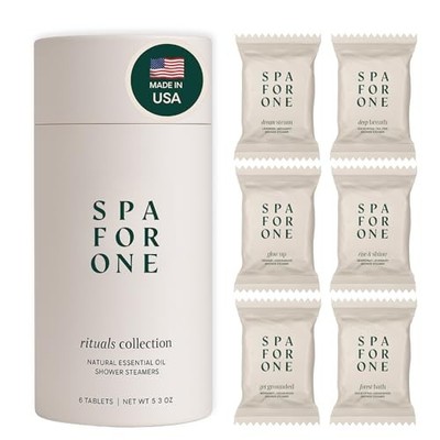 Spa For One Aromatherapy Shower Steamers - 6 Pack, Natural Essential Oils