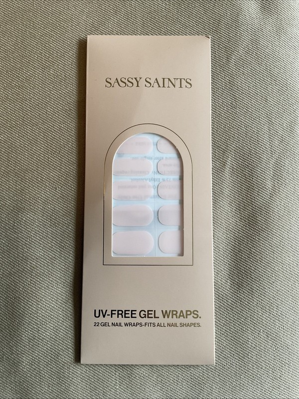Sassy Saints UV Free Gel Nail Wraps Blush Glaze Pink