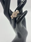 Vintage Zuni Mother of Pearl Ring Handcrafted 925 Native American Size 5