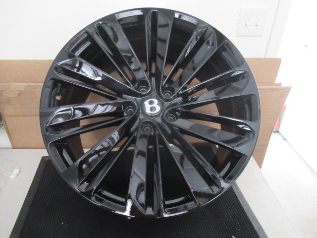 Bentley Continental GT GTC oem factory 22" wheels rims Gloss Black 3SA601025AQ