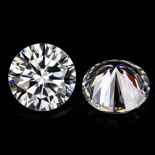 (2 Pcs) Lab Created Diamond 6 MM Round Excellent D Color VVS1 Clarity Certified - Picture 3 of 8