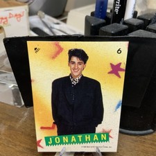 1989 New Kids On The Block Sticker Trading Card 6 NEW UNCIRCULATED Yellow Border