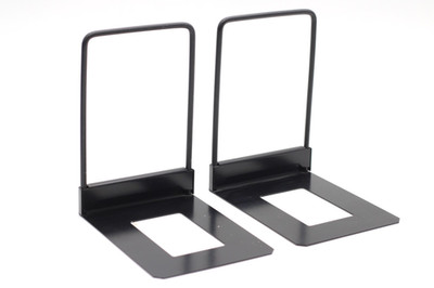 2x Element System Buchstützen aus Metall schwarz R. Bohnacker Vintage