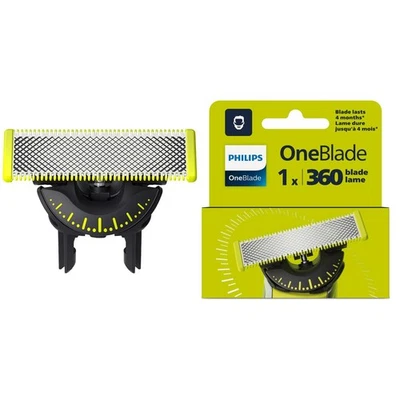 Pack 1 Lame PHILIPS OneBlade 360 Rechange Rasoir One Blade Recharge * ORIGINAL *
