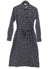 Fat Face Shirt Midi Dress UK10 in Blue