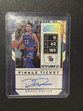 DEVON DOTSON 2020 Panini Contenders Draft Picks Finals Ticket Auto /10