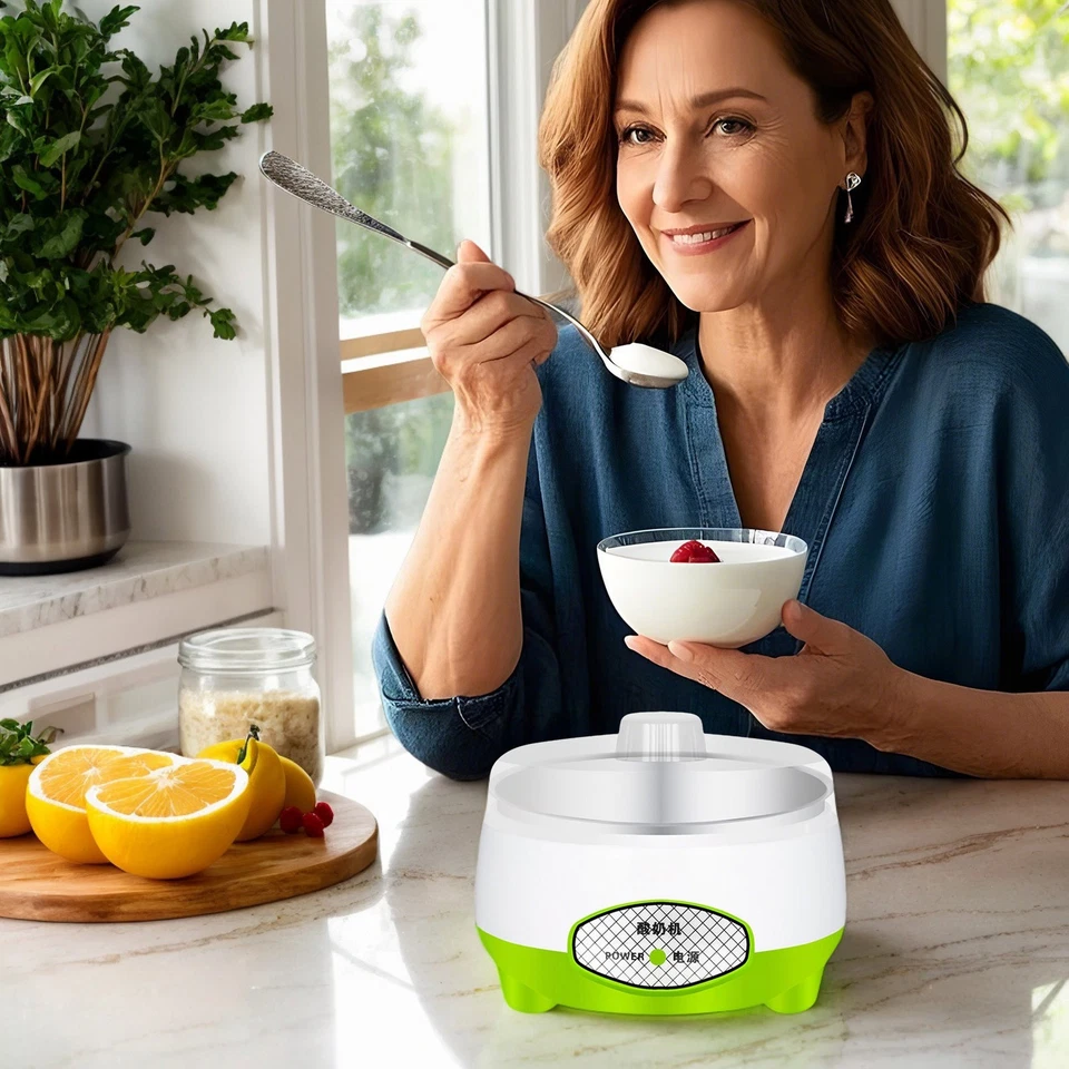 Yogurtera Automática con Olla Interior de Acero Inoxidable 1.2L 220V Foto 4 de 4