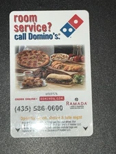 Ramada Hotel Promotional Key Card Domino's Pizza  Collectible Memorabilia