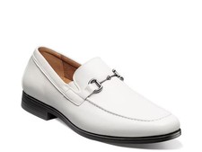 Stacy Adams Shoes Richmont Moc Toe Bit Slip On White Tumbled Size 9 — photo 2