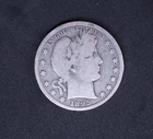 1895 Barber Head Liberty Half Dollar  better date silver coin 50c