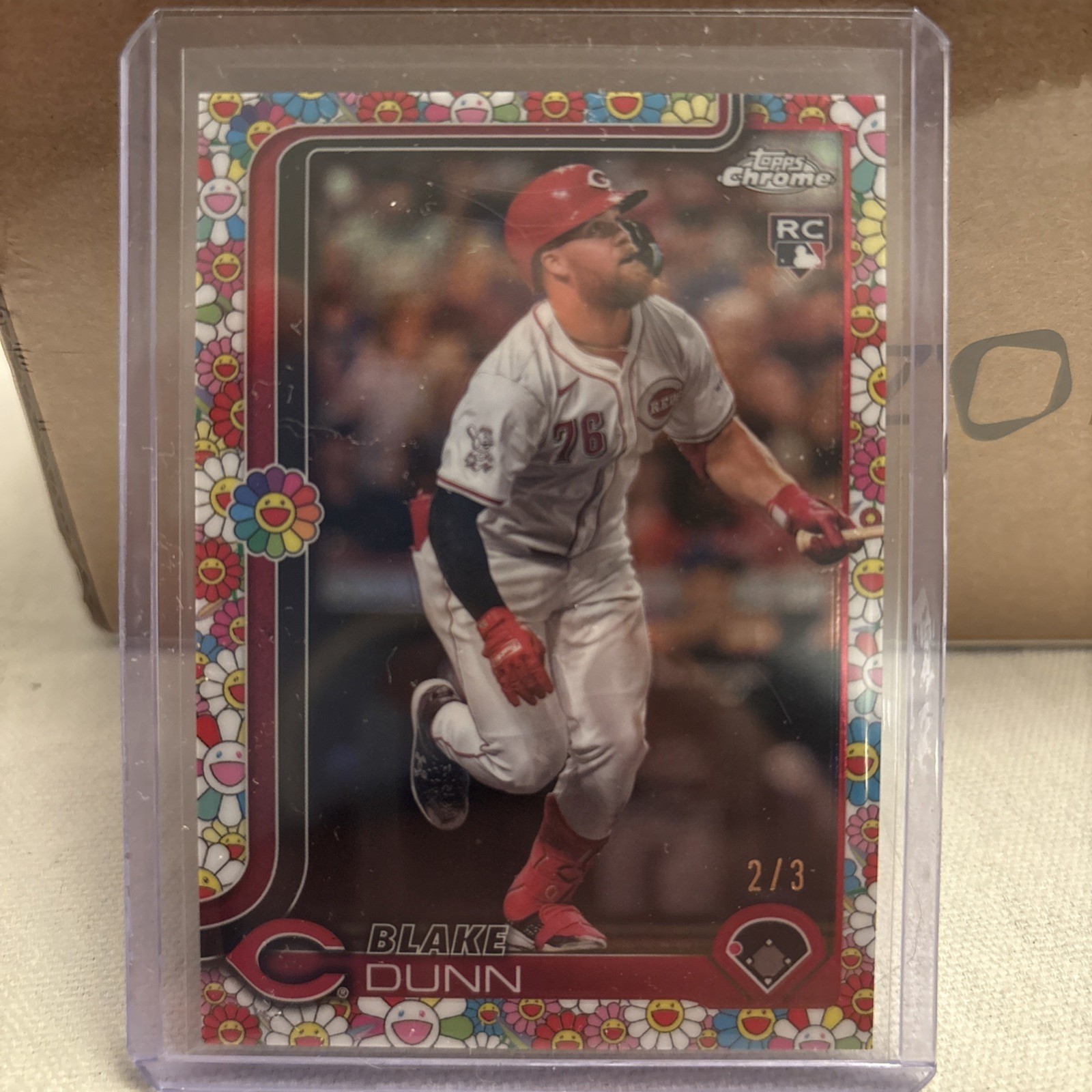 Blake Dunn 2025 Topps Chrome Tokyo Murakami Variation Case Hit 161 Reds RC /3 🌼