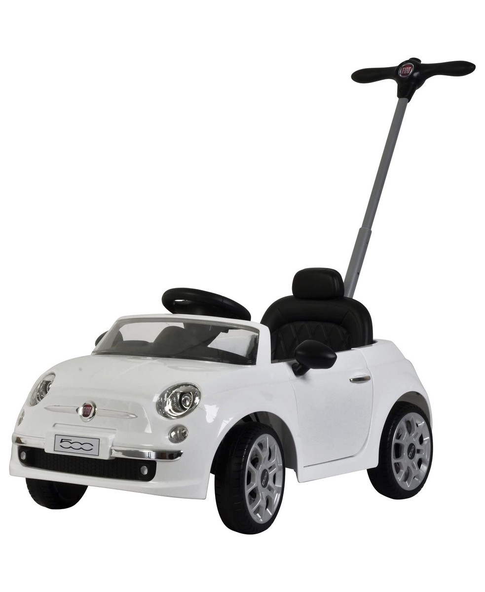 Fiat 500 Push Car, with Stroller, Adjustable Footrest and Handle