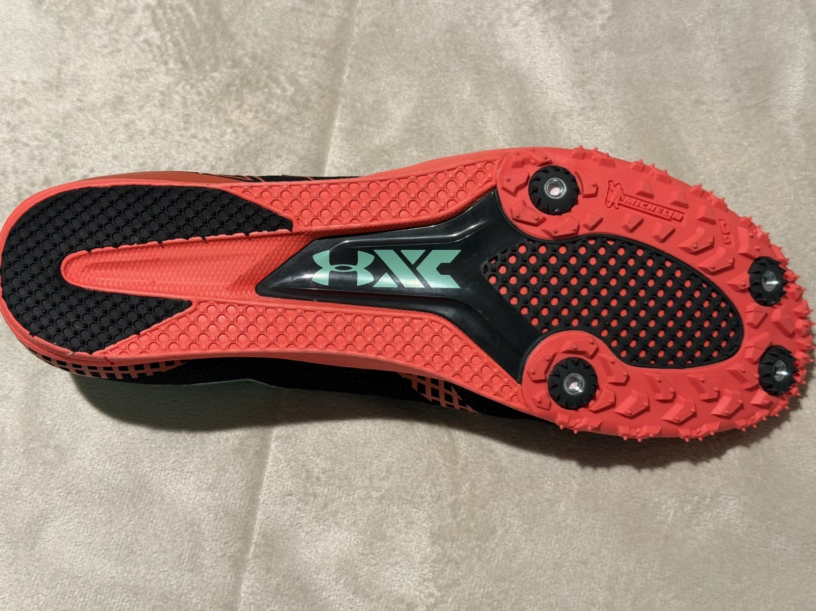 Under Armour Brigade XC 2 Track Spikes Men's Size 13 Women’s 14.5 New With Bag thumbnail 8