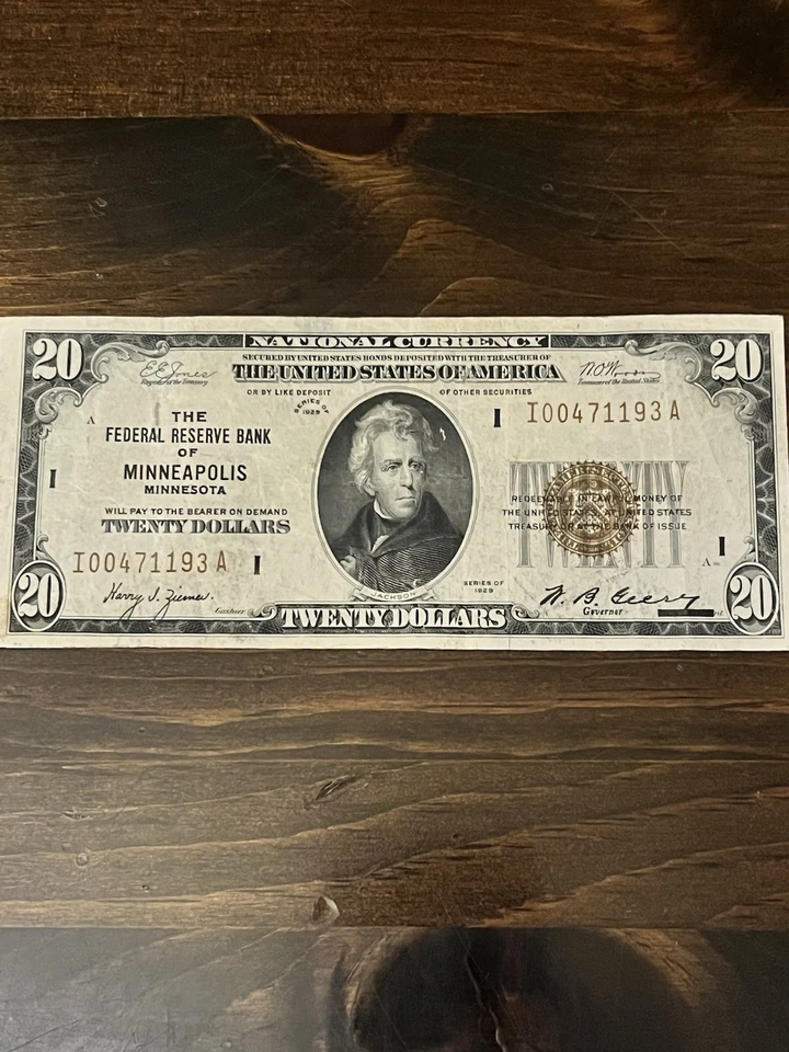 1929 $20 Federal Reserve Notes Lot of (2) - Image 3 of 4