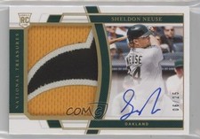 2020 Panini National Treasures Holo Gold 6/25 Sheldon Neuse #208 Auto 10fh