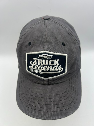 Chevy Truck Legends Adjustable Hat Gray Baseball Cap Embroidered EST 1918 USA - Picture 6 of 9