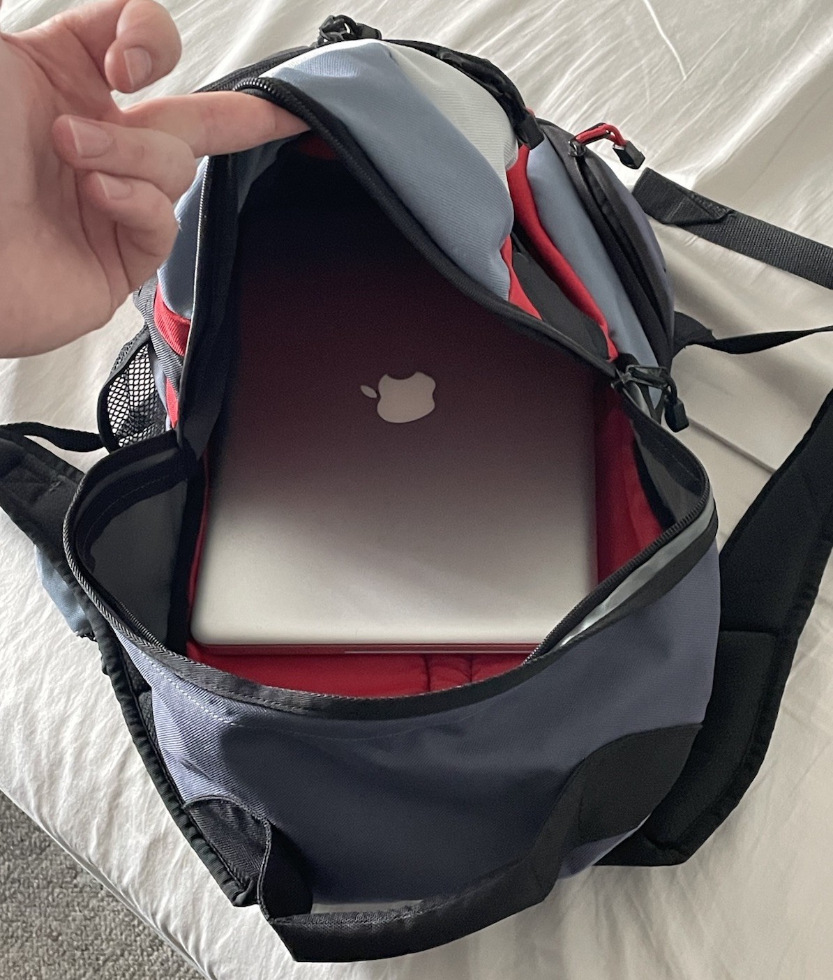 Adidas Red Black Gray Backpack Multiple Pocket 19… - image 21