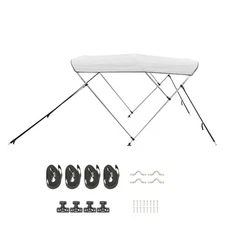 3 Bow Bimini Top Boat Cover 6 ft Long 46"H×54"-60"W Awning Canopy UV protection