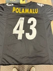 Troy Polamalu Signed Pittsburgh Steelers Black Football Jersey Official Beckett