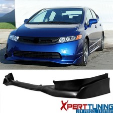 Fits 06-08 Honda Civic 4dr Front Bumper Lip Spoiler Mugen Si Style Splitter Pu