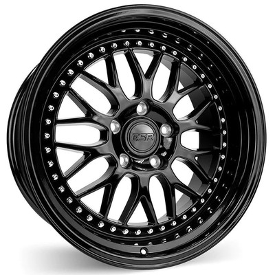 19x9.5'' ESR Wheels SR01 Gloss Black JDM Style Rims