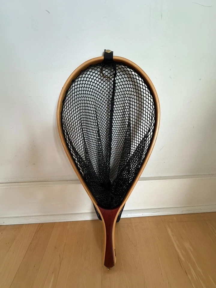 Chaleco de pesca con mosca Orvis y red de madera - Talla L - Bolsillos rellenos de accesorios  Foto 3 de 4