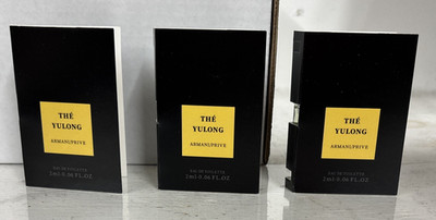 Lot of 3 Armani Privé Thé Yulong 2ml Eau De Toilette Spray Fragrance Sample