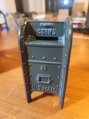 Cast Iron US Mail Mailbox Coin Bank Piggy Bank Letters Postal 5.5'' MMA-MCNY