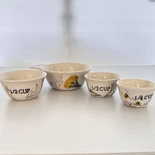 Anthropologie Stoneware Dangy Nesting Measuring Cup Set Of 4