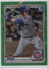2020 Bowman Mega Box Green Mojo Refractor 66/99 Miguel Amaya #BCP-136 16a2