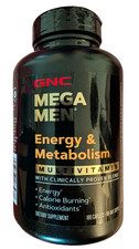 GNC Mega Men Energy  Metabolism 90 Cap Multivitamin Dietary Supplement 02/2026
