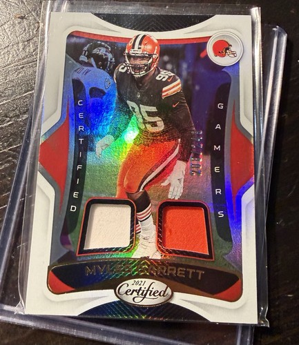 2021 Panini CertifiedMyles Garrett (GAME WORN/USED Relic) Gamers #’d /249 Mem