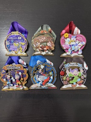 2026 Disney World Marathon Weekend Dopey Challenge Finisher Medals (set of 6)