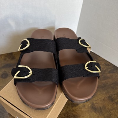 Rothy s The Buckle Slide Black Size 10 NEW 257-001
