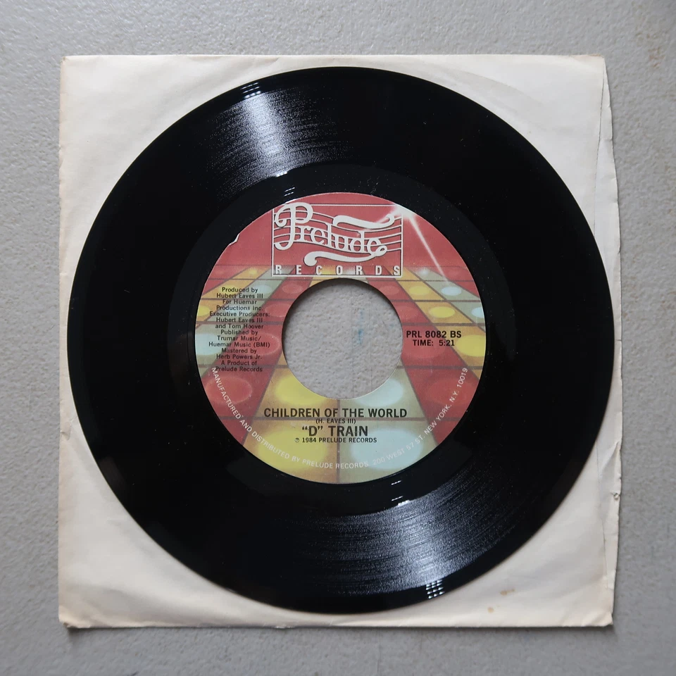 D TRAIN YOU'RE THE REASON/CHILDREN OF THE WORLD VINYL 45 PRELUDE VG 14-141 - Image 2 of 2
