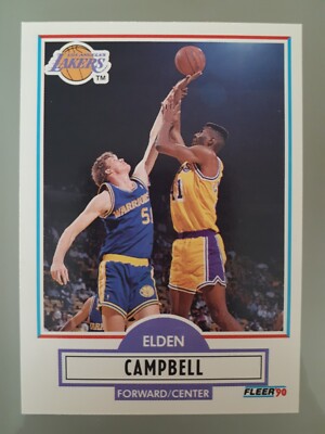 1990-91 Fleer Update Elden Campbell Rookie #U-43 Los Angeles Lakers NBA Lesen!