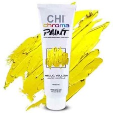 Chi Chroma Paint - Hello, Yellow - Bold Semi-Permanent Hair Color- 4 oz
