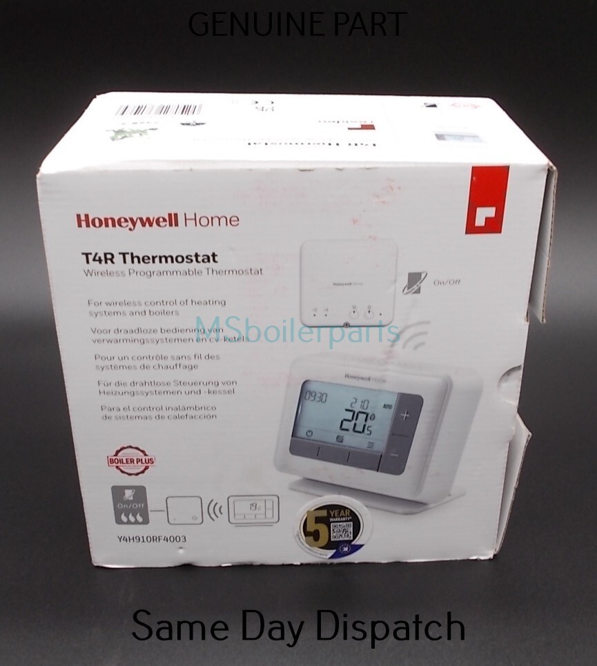 Honeywell T4R Wireless Day Programmable Thermostat Y4H910RF4003