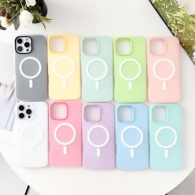 Mag Safe Soft Silicone Case Hybrid Cover For iPhone 17 Pro Max 16 15 14 13 12 11