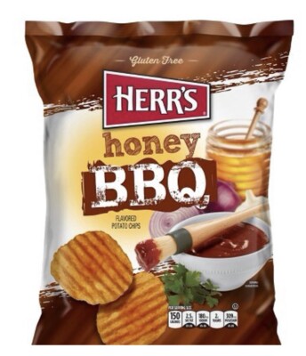 Herr s Honey BBQ 1 oz Chips (PACK OF 6)