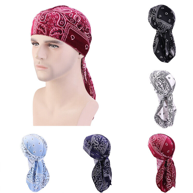 Unisex Women Men Velvet Durag Hat Cap Premium Design Doo Rag Wave Bicycle  Dance