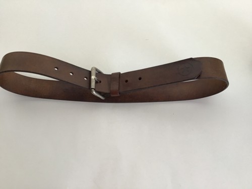 1.5”wide brown leather belt Made 