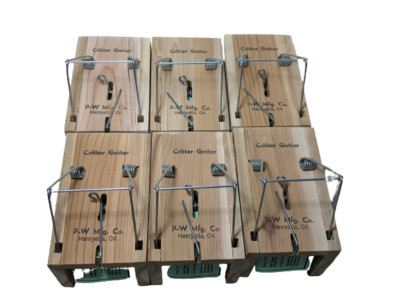 6 Critter Getter Wooden Box Trap for Squirrel, Rat, Chipmunk, Rodent Similar
