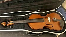 2006 Glaesel V1201E4 4/4 Violin Outfit w/ OHSC, Bow, Stradivarius Style